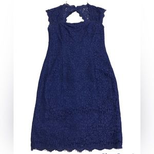 Adrianna Papell Open Back Lace Dress